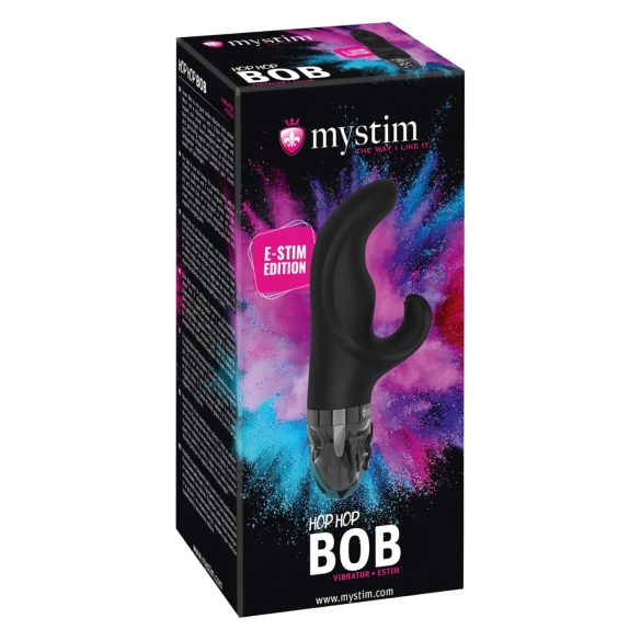 mystim Hop Hop Bob E-Stim - επαναφορτιζόμενος ηλεκτρικός δονητής (μαύρο)