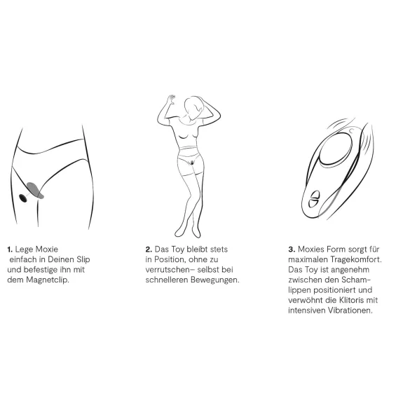 We-Vibe Moxie+ - φορητός δονητής κλειτορίδας με εφαρμογή και τηλεχειρισμό (τιρκουάζ)