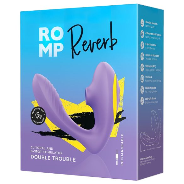 ROMP Reverb - Κύμα Αέρα 2 σε 1 Δονητής G-σημείου (Μωβ)