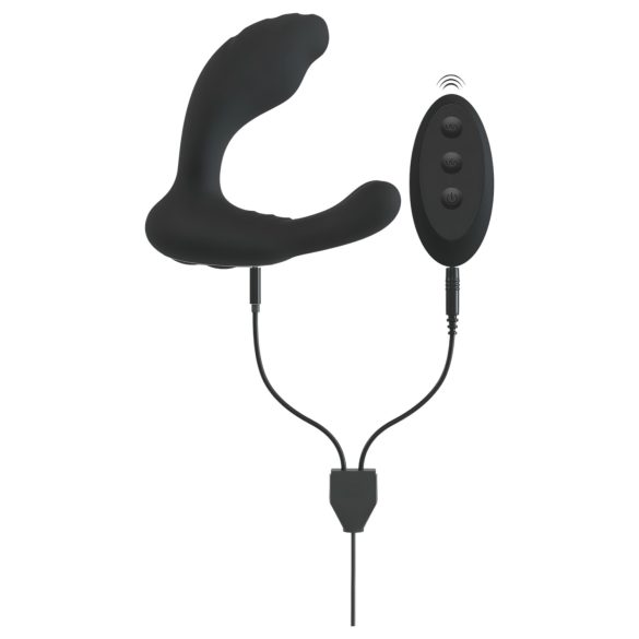 Smile - δονητής σημείου G & P με τηλεχειριστήριο - μαύρος