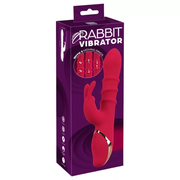You2Toys Rabbit - δονητής κλειτορίδας δακτύλιος με δόνηση - κόκκινο