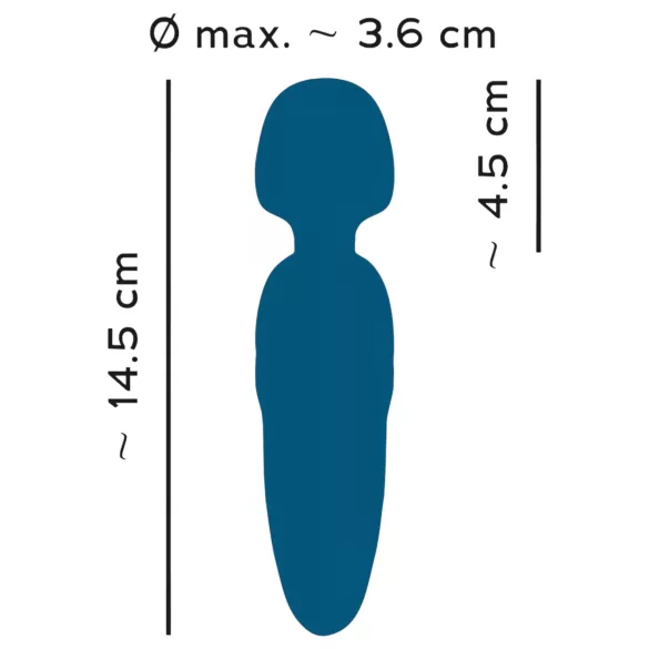 You2Toys Petite - δονητής μασάζ με μπαταρία - μπλε