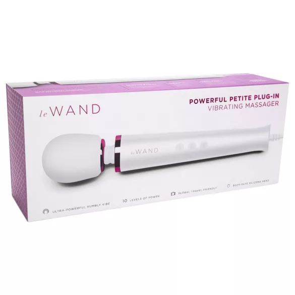 Le Wand Petite Plug-In - δονητής μασάζ δικτύου - λευκό
