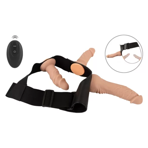 You2Toys - σετ strap-on dildo - φυσικό χρώμα