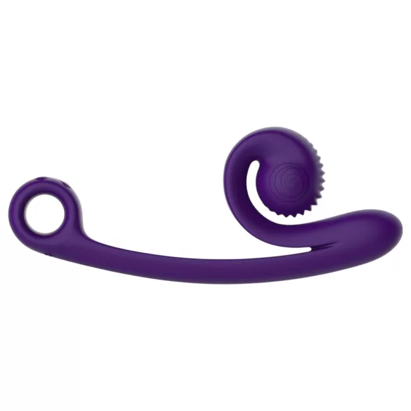 Snail Vibe Curve - δονητής 2 σε 1 για κλειτορίδα - μοβ