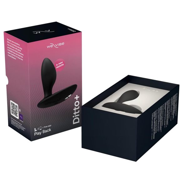 We-Vibe Ditto+ - έξυπνος δονητής πρωκτού με δόνηση - επαναφορτιζόμενος - μαύρο