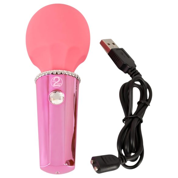 You2Toys Mini Wand - επαναφορτιζόμενο μασάζ δονητής (ροζ)