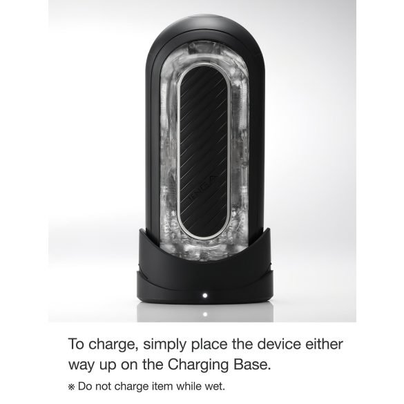 TENGA Flip Zero - δυνατός αυνανιστής (μαύρο)