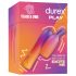 Durex Tease & Vibe - ράβδος με δονητή και κουνελάκι διέγερσης (ροζ)
