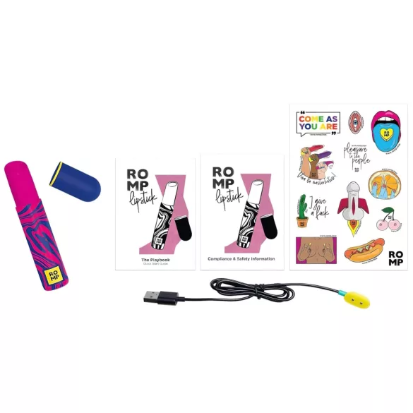 ROMP - δονητής κλειτορίδας με κύματα αέρα - επαναφορτιζόμενος - ροζ