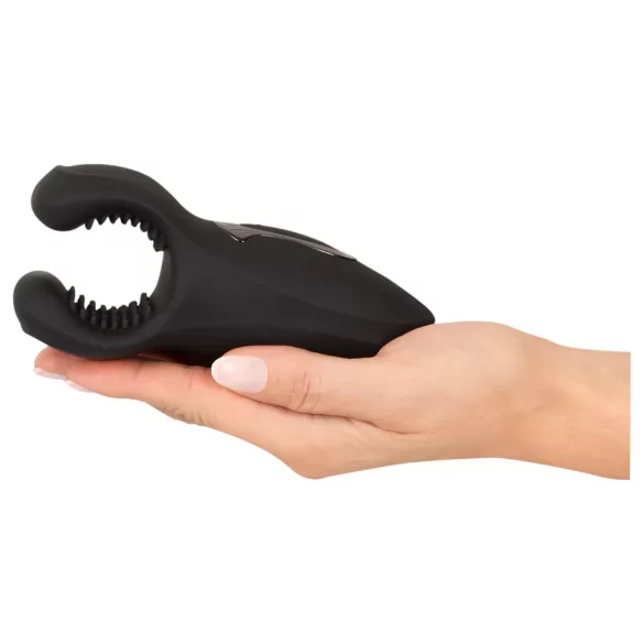 Rebel - δονητής πέους με κινούμενο βραχίονα και δόνηση της βάλανος (μαύρος)