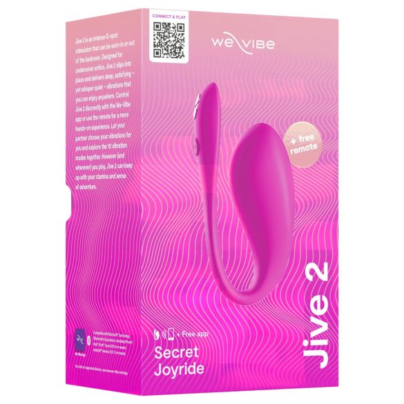 We-Vibe Jive 2 - επαναφορτιζόμενο, έξυπνο δονούμενο αυγό (ροζ)
