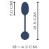 You2Toys Intense RC - δονητικό αυγό (μαύρο)