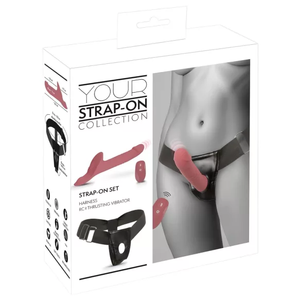You2Toys - σετ δονητής strap-on - κόκκινο