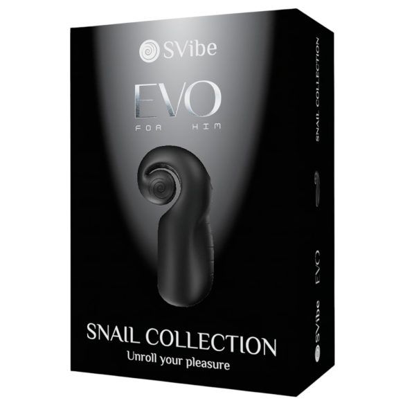 SVibe EVO - ανδρικός δονητής masturbator - αδιάβροχος, επαναφορτιζόμενος - μαύρο