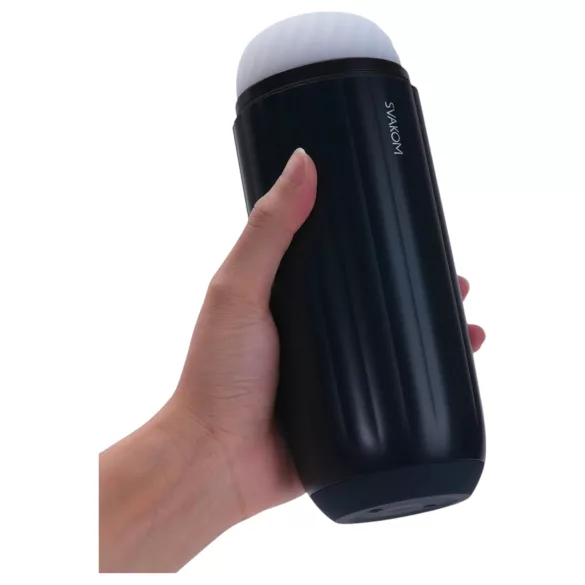 Svakom Sam Neo 2 - ανδρικό έξυπνο masturbator - μαύρο/λευκό