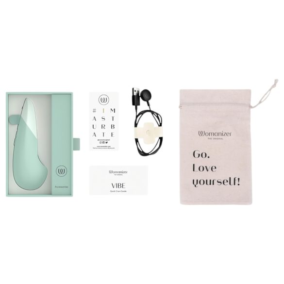 Womanizer Vibe - δονητής για κλειτορίδα (πράσινο)