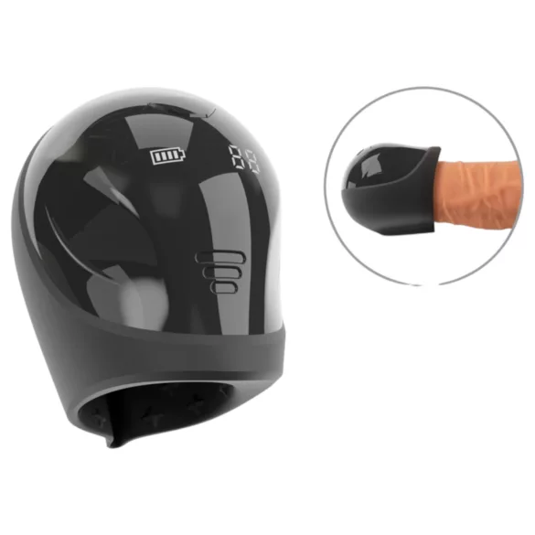 Rebel - ανδρικός δονητής πέους - αδιάβροχος - μαύρος