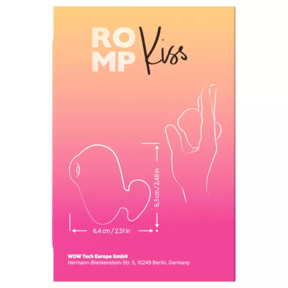 ROMP Kiss - διεγέρτης κλειτορίδας με κυματισμούς αέρα (ροζ)