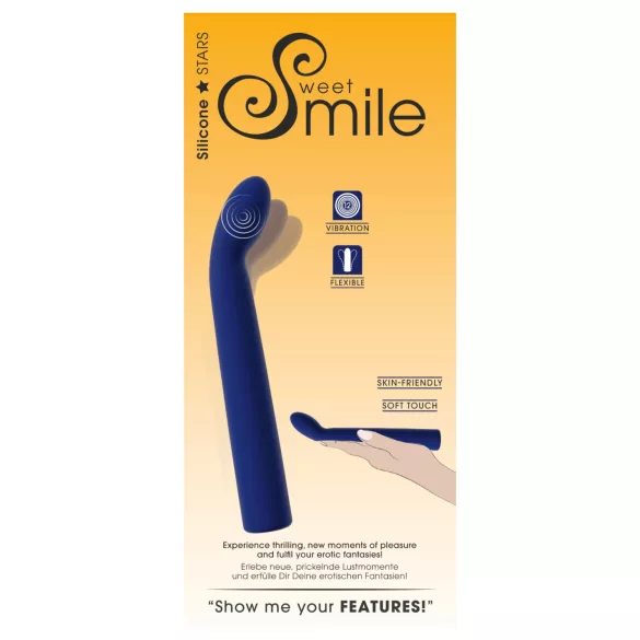 Smile - δονητής σημείου G καμπυλωτός - μπλε