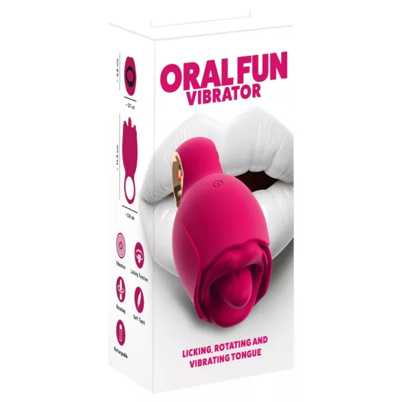 You2Toys Oral Fun - γλωσσικός δονητής κλειτορίδας (ροζ)