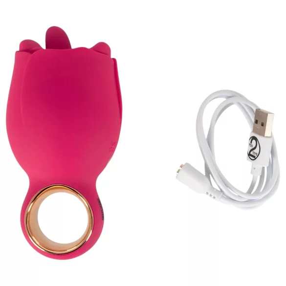 You2Toys Oral Fun - γλωσσικός δονητής κλειτορίδας (ροζ)