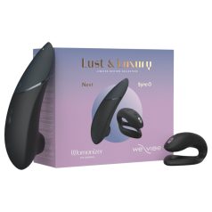   Womanizer Lust&Luxury - δονητής κλειτορίδας & ζευγαριού σετ - μαύρο