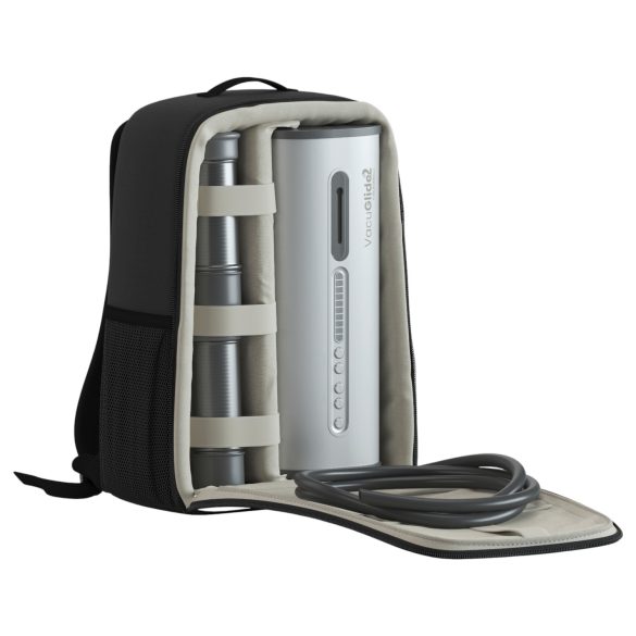 VacuGlide 2 - αυτόματος ανδρικός πολυτελής masturbator - ασημί - ρεύματος