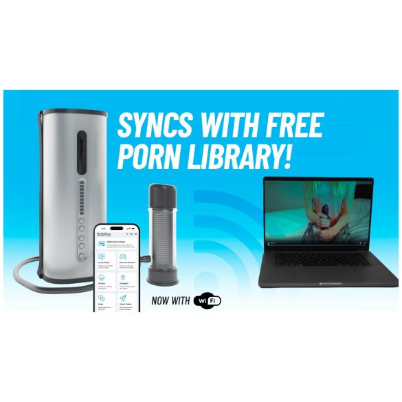 VacuGlide 2 - αυτόματος ανδρικός πολυτελής masturbator - ασημί - ρεύματος