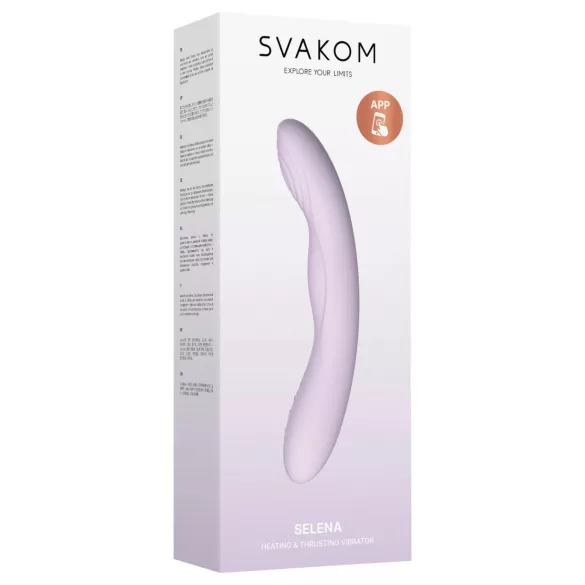 Svakom Selena - δονητής σημείου G με θέρμανση και παλινδρομική κίνηση (μοβ)