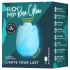ROMP Rose Glow - διεγέρτης κλειτορίδας με κύματα αέρα (μπλε)