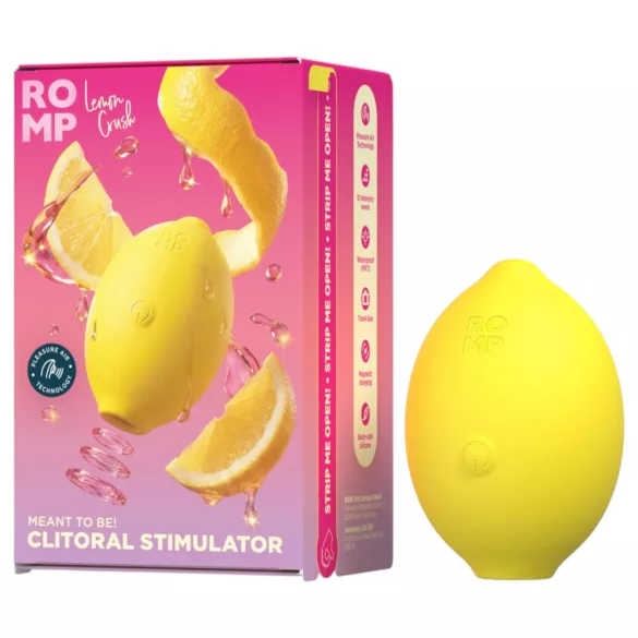 Romp Lemon Crush - δονητής κλειτορίδας με κυματιστό αέρα (κίτρινο)