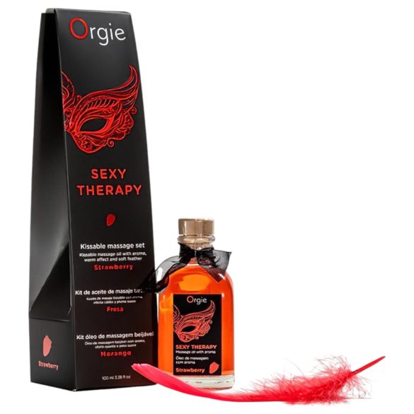 Orgie Sexy Therapy - Σετ λαδιών μασάζ - Φράουλα
