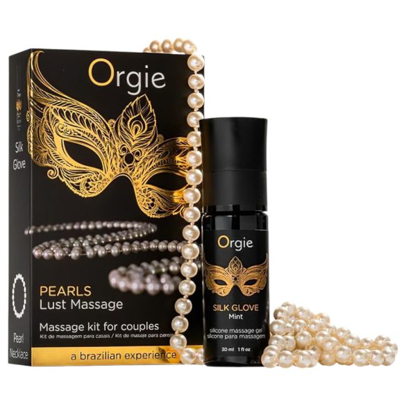 Orgie Pearls Lust - τζελ μασάζ με μαργαριταρένιο κολιέ