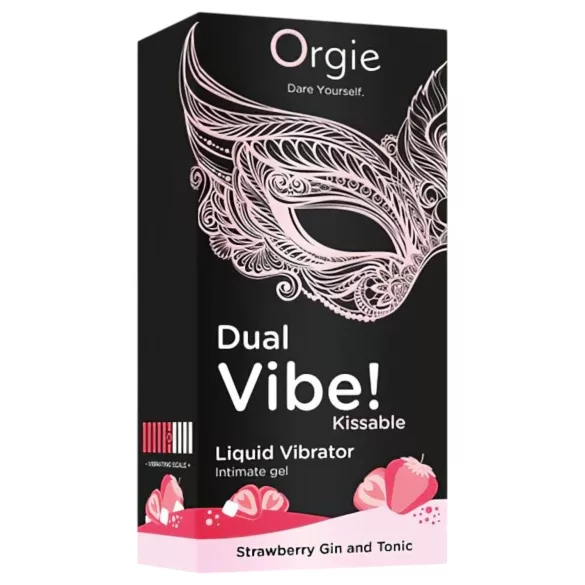 Orgie Dual Vibe - υγρός δονητής unisex - Φράουλα - Gin Tonic (15 ml)