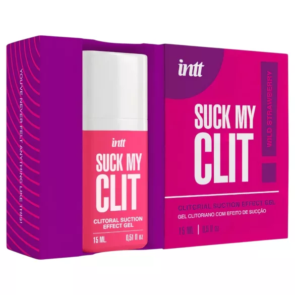 Intt Suck My Clit - τζελ διέγερσης κλειτορίδας για γυναίκες - φράουλα (15ml)
