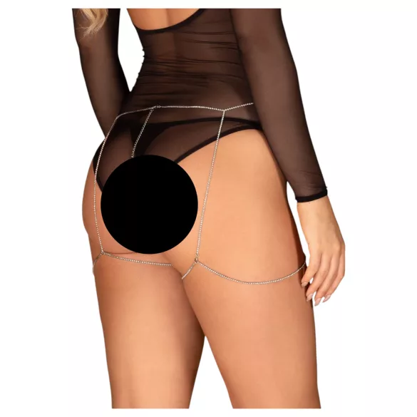 Obsessive Bijou 905 - ασημί σώμα κόσμημα - S-L