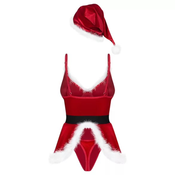 Obsessive Hot Santa - τριών τεμαχίων στολή Άγιου Βασίλη για γυναίκες (κόκκινο) - L/XL