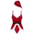 Obsessive Hot Santa - τριών τεμαχίων στολή Άγιου Βασίλη για γυναίκες (κόκκινο) - L/XL