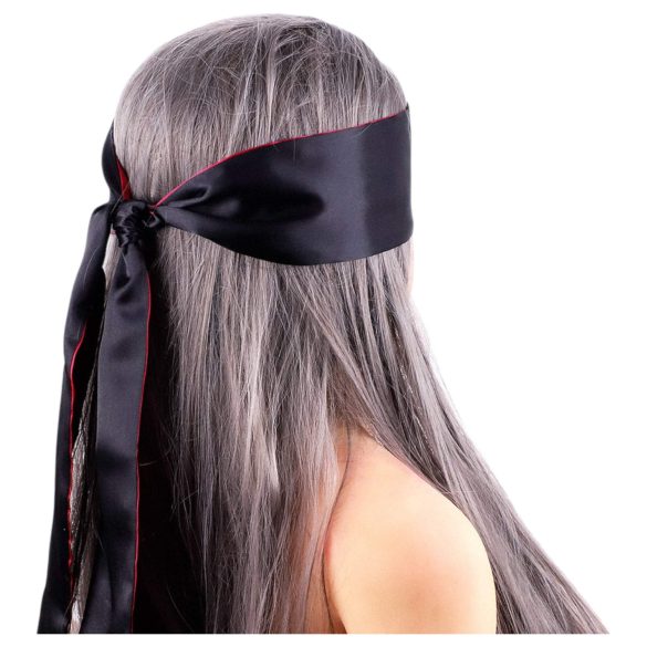 Wild Play - σατέν μάσκα ματιών (μαύρο-ροζ)