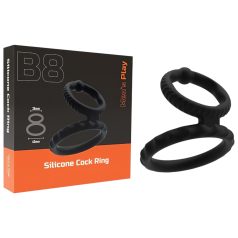   Men's Play - δαχτυλίδι πέους και όρχεων - μαύρο