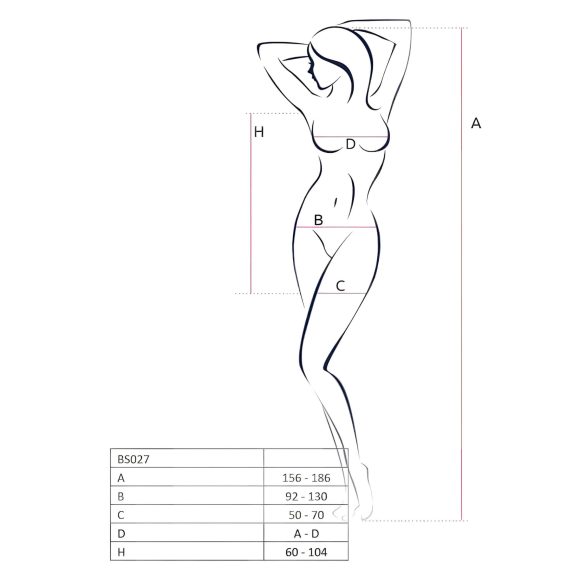 Passion BS027 - διχτυωτό μίνι φόρεμα (κόκκινο) - S-L