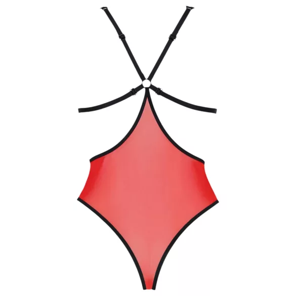 Πάθος Παιώνια - κορμάκι με πλαϊνή τομή (κόκκινο)