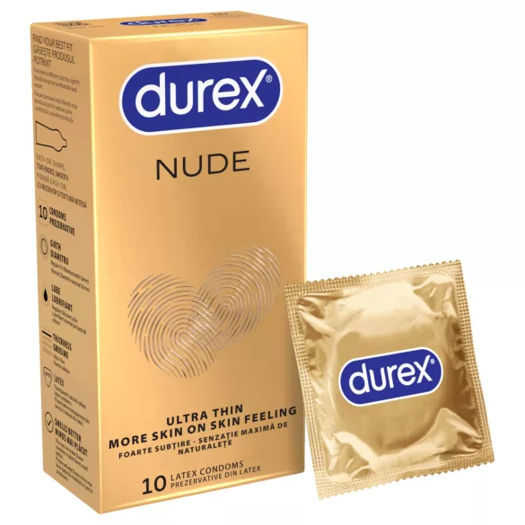 Durex Nude - λεπτά προφυλακτικά - 10 τεμάχια