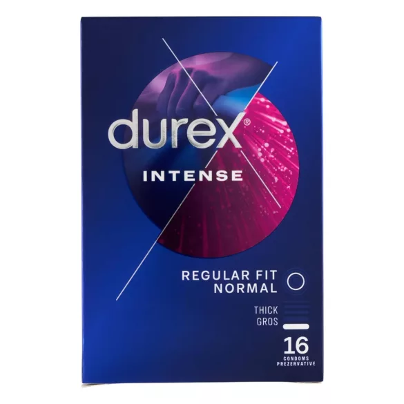 Durex Intense - προφυλακτικά με ραβδώσεις & κουκκίδες - 16 τεμάχια