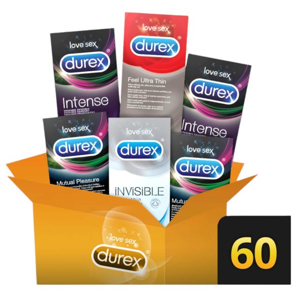 Durex Premium - Συσκευασία προφυλακτικών για επιπλέον απόλαυση (6x10 τεμ)