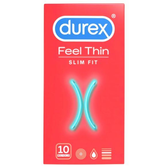 Durex Feel Thin Slim Fit - Προφυλακτικά για Φυσική Αίσθηση (10 τεμάχια)