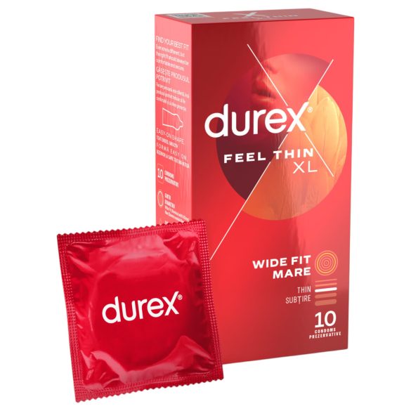 Durex Feel Thin XL - προφυλακτικό φυσική αίσθηση XL - 10 τεμάχια