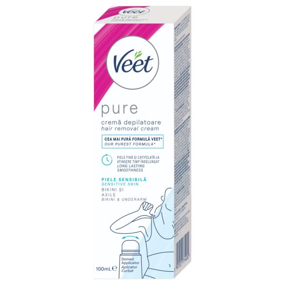 Veet Pure - κρέμα αποτρίχωσης μπικίνι και μασχάλης - ευαίσθητο δέρμα (100ml)