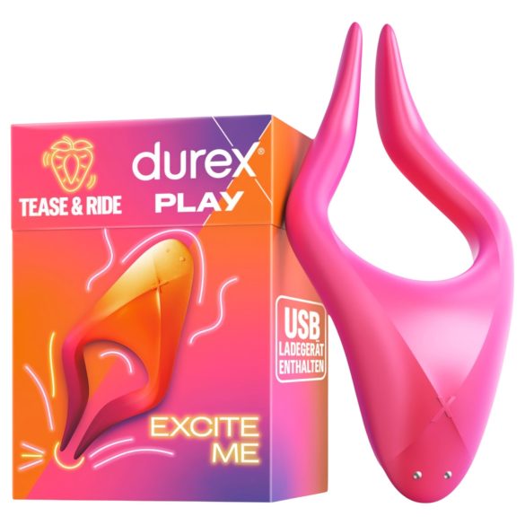 Durex Tease & Ride - διεγέρτης ερωτογενής ζώνης (ροζ)